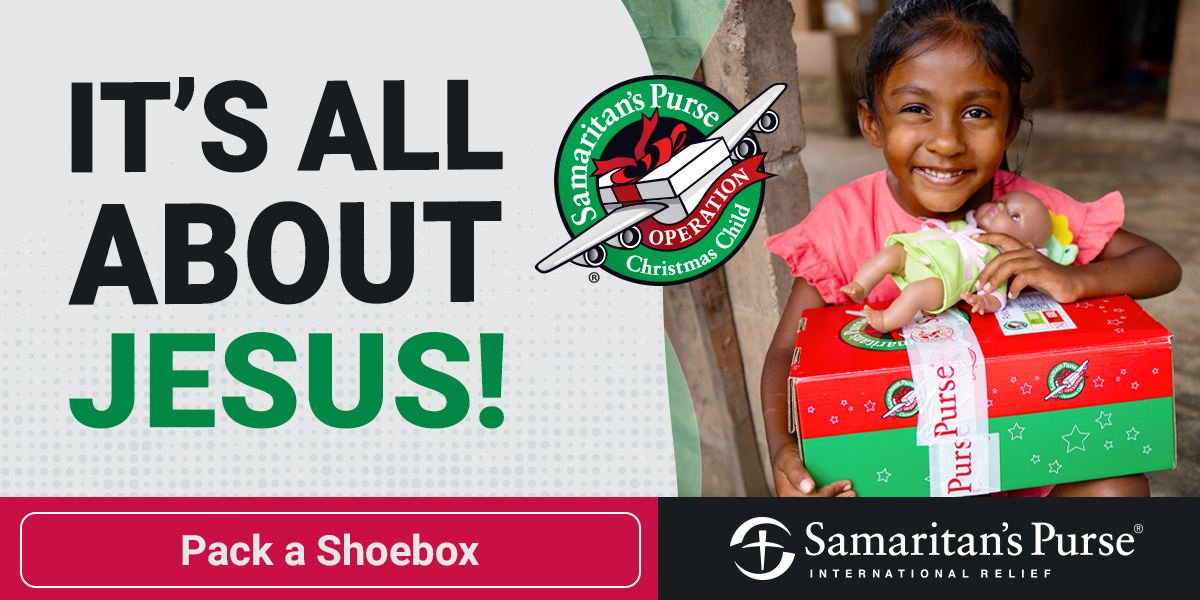 Operation Christmas Child Web Banner It's All About Jesus